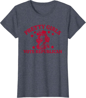 Pretty Girls Vote Republican Funny Conservative Patriotic