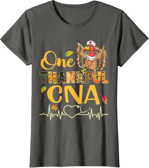 One Thankful CNA Nurse Turkey Stethoscope Thanksgiving Fall