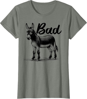 Funny Bad Ass Donkey Shirt Badass Donkey Retro Donkeys Meme