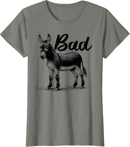 Funny Bad Ass Donkey Shirt Badass Donkey Retro Donkeys Meme