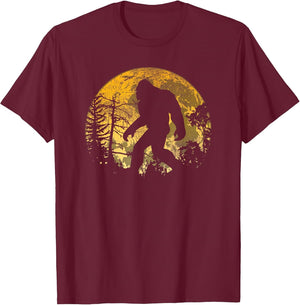 Bigfoot Full Moon Shirt Hide and Seek Sasquatch Men Kids