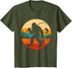 Bigfoot Fishing Funny Retro Sasquatch Fisherman Fish Lovers