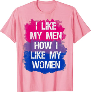 I Like My Men How I Like My Women Bisexual Pride Flag