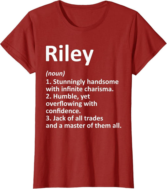 Riley Definition Personalized Name Funny Birthday Gift