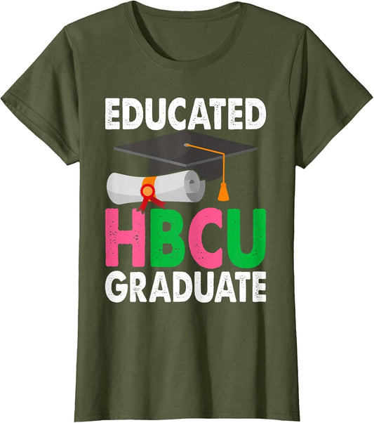 Educated HBCU Pink & Green Graduate
