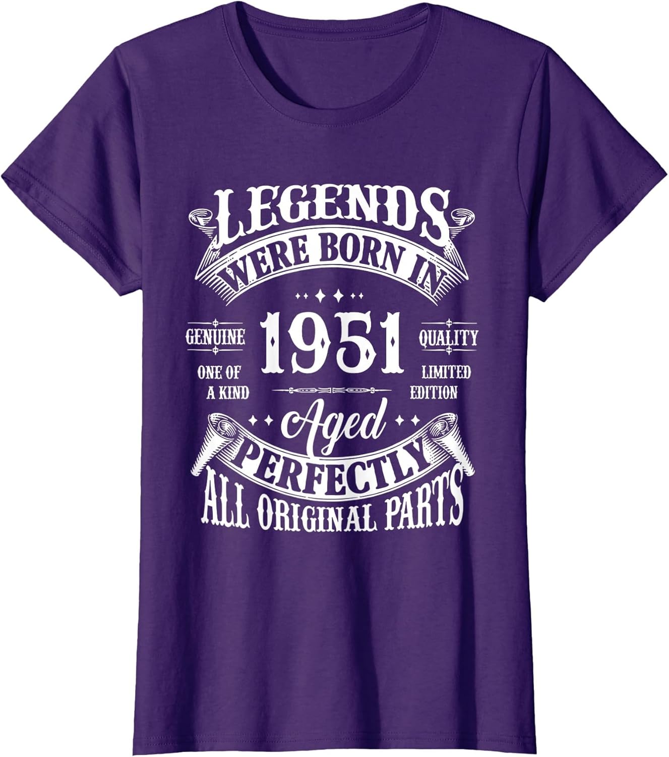 75th Birthday Shirt Vintage Born in 1951 75 Years Old B-Day