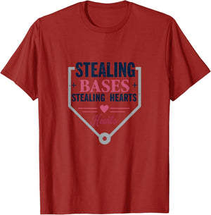 Stealing Bases Stealing Hearts Softball Design