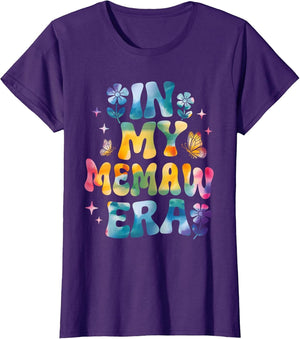 in My Memaw Era Retro Groovy Mothers Day Memaw Butterfly