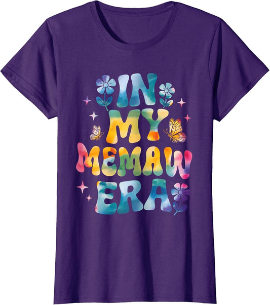 in My Memaw Era Retro Groovy Mothers Day Memaw Butterfly