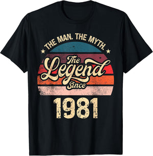 The Man The Myth The Legend Since 1981 Birthday