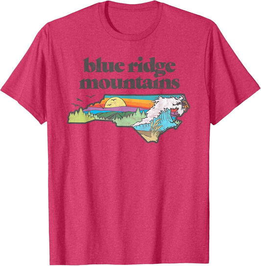 Blue Ridge Mountains North Carolina Outdoors Retro