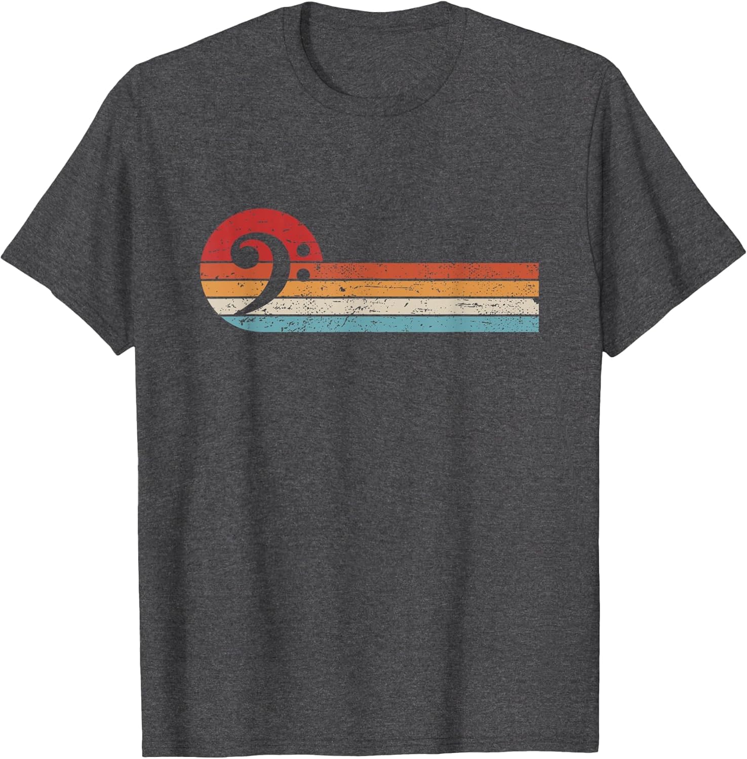 Bassist Bass Guitar Musician Retro Bass Clef