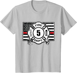 5th Birthday Firefighter Fire Truck 5 Year Old