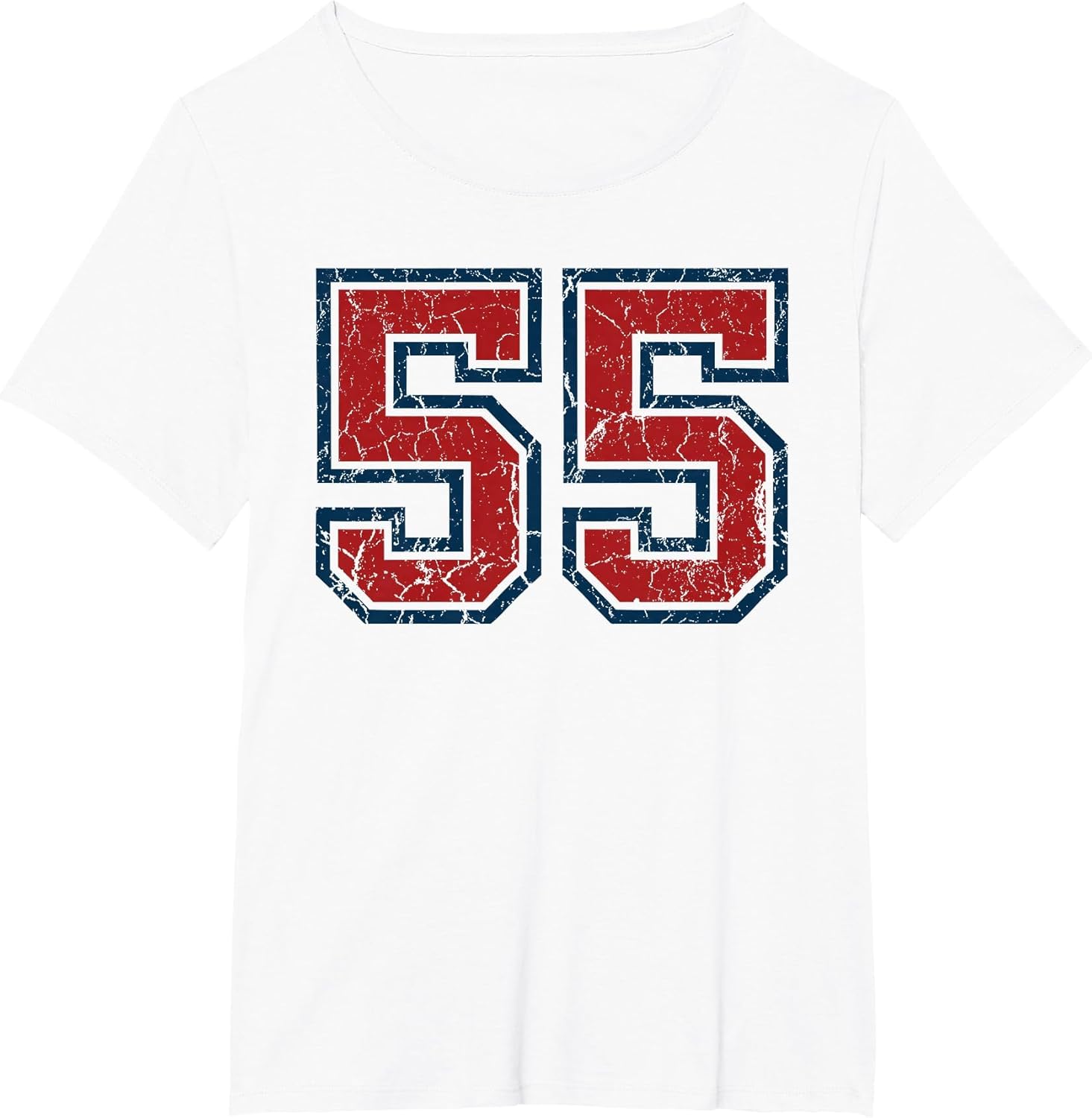 Red and Blue Sports Number 55 Jersey Uniform Player Fan