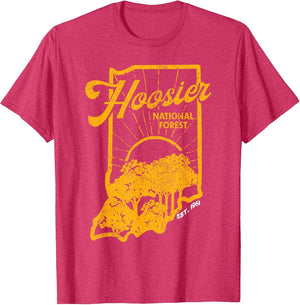 Indiana State Hoosier National Forest Retro Vintage