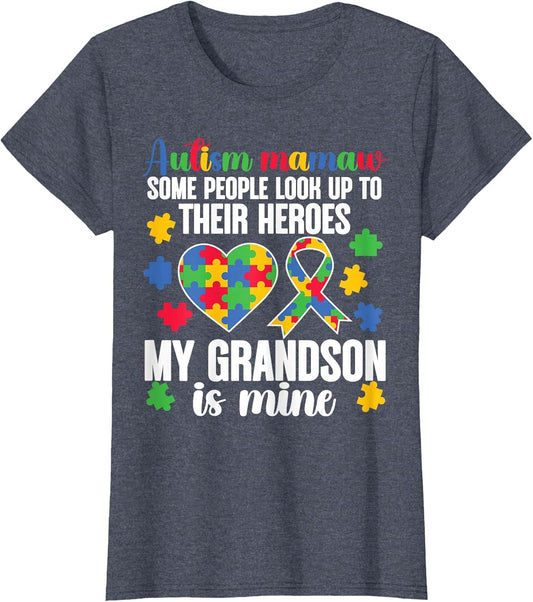 Proud Autism Mamaw My Grandson Autism Warrior Mamaw