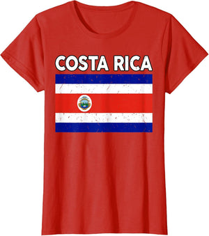 Costa Rican Flag Rica Hispanic Heritage Month Kids Men Women