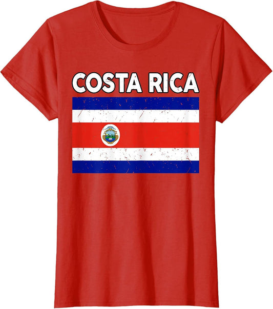 Costa Rican Flag Rica Hispanic Heritage Month Kids Men Women