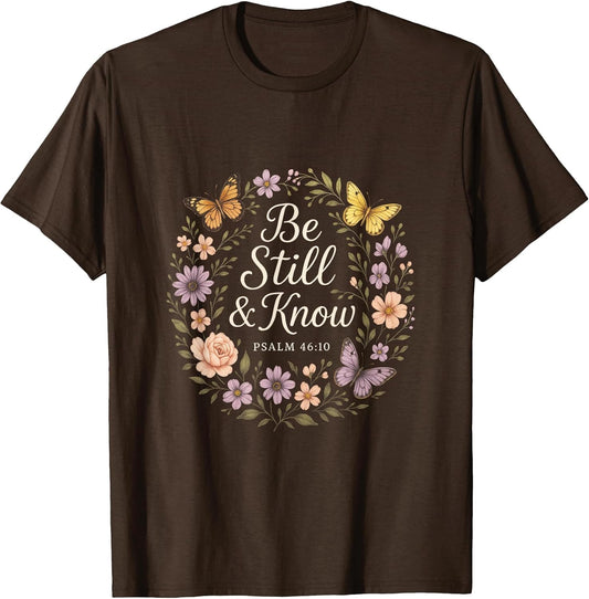 Be Still & Know - Christian Faith Bible Verse Art