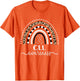 Leukemia CLL Awareness Wear Orange Leopard Rainbow