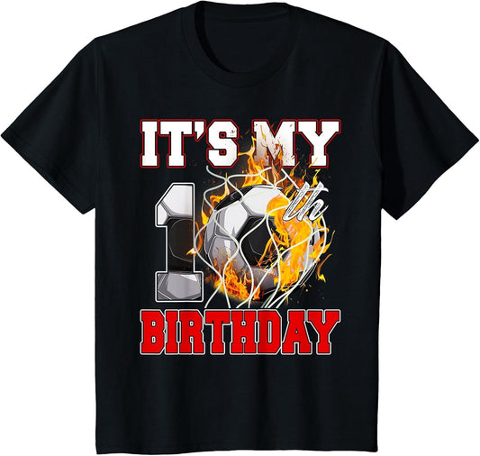 Funny It's My 10th Birthday 10 Years Old Soccer Ball Boys