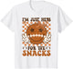 I'm Just Here for The Snacks Football Retro Game Day Girls