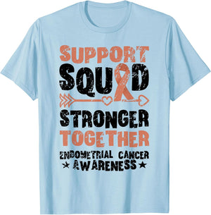 Support Squad Together Vintage Endometrial Cancer Awareness