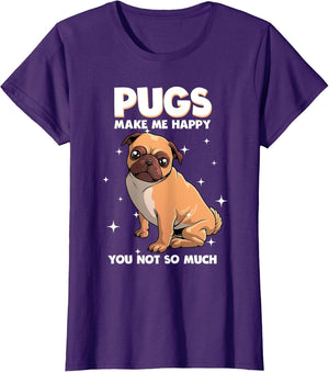 Funny Pug Designs Men Boys Girls Kids Pug Lovers