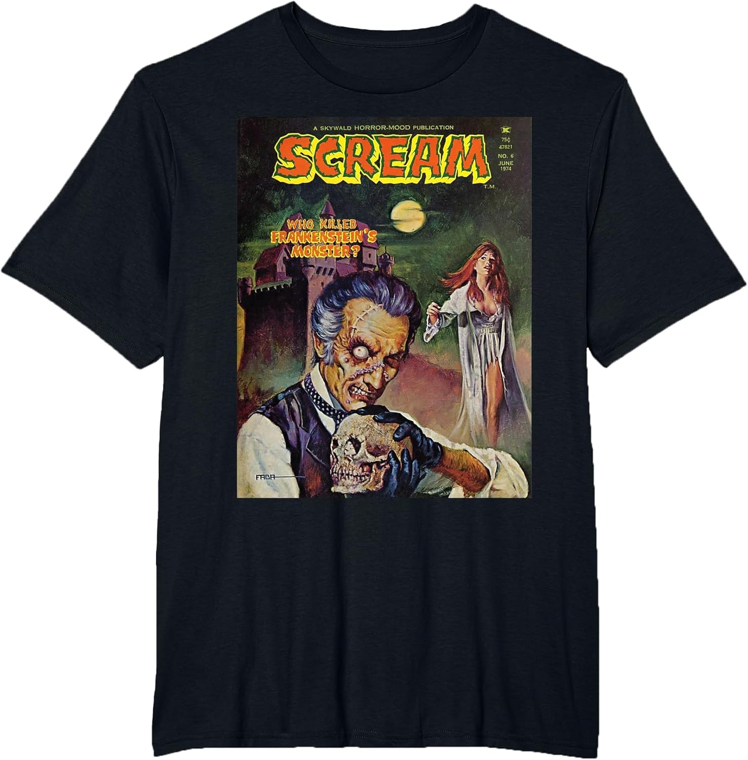 Halloween Horror Vintage Skull Monster Comic Book Retro
