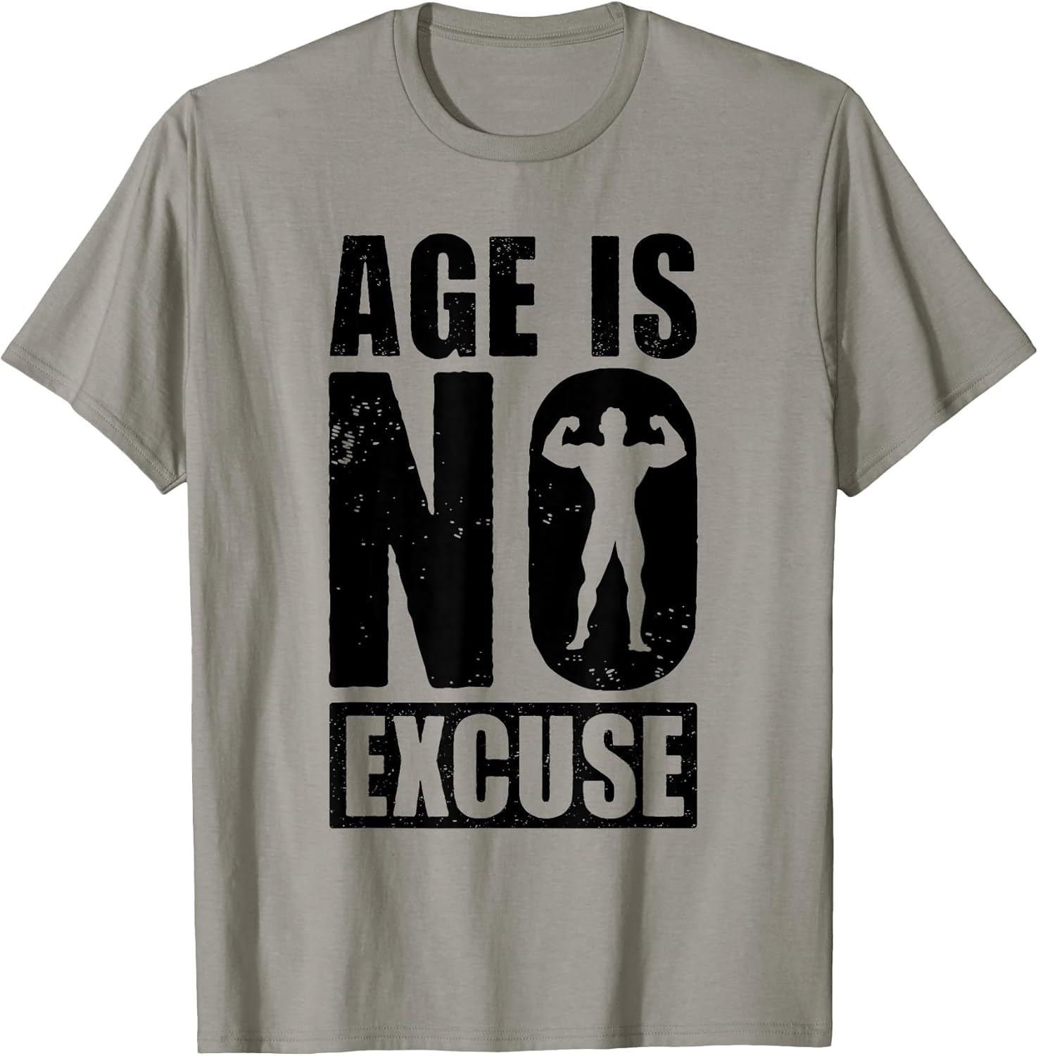 Age is No Excuse Funny Old Age Gym Lover Fitness Workout