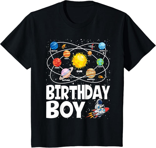 Birthday Boy Space Planets Birthday