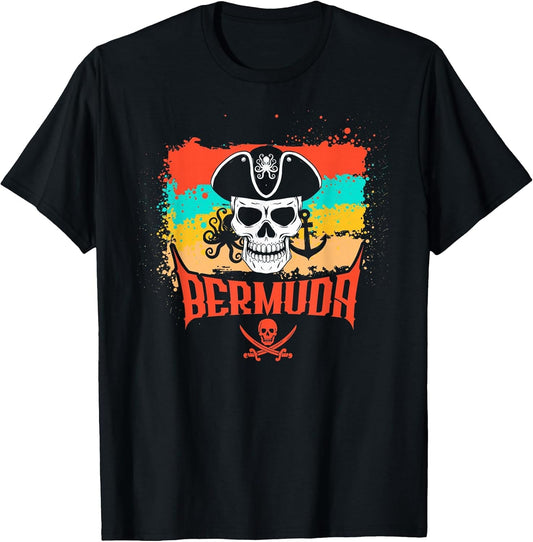 Pirate Bermuda Vacation Vintage Distressed Image