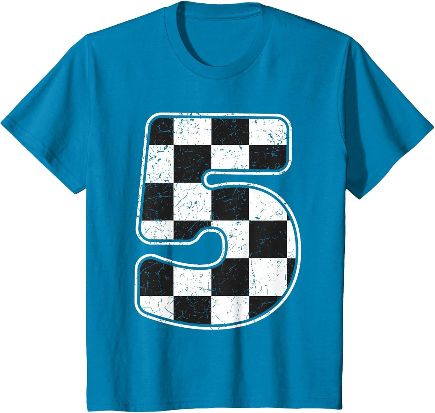 Kids Birthday Boy 5 Five Race Car 5th Birthday Racing Car Flag