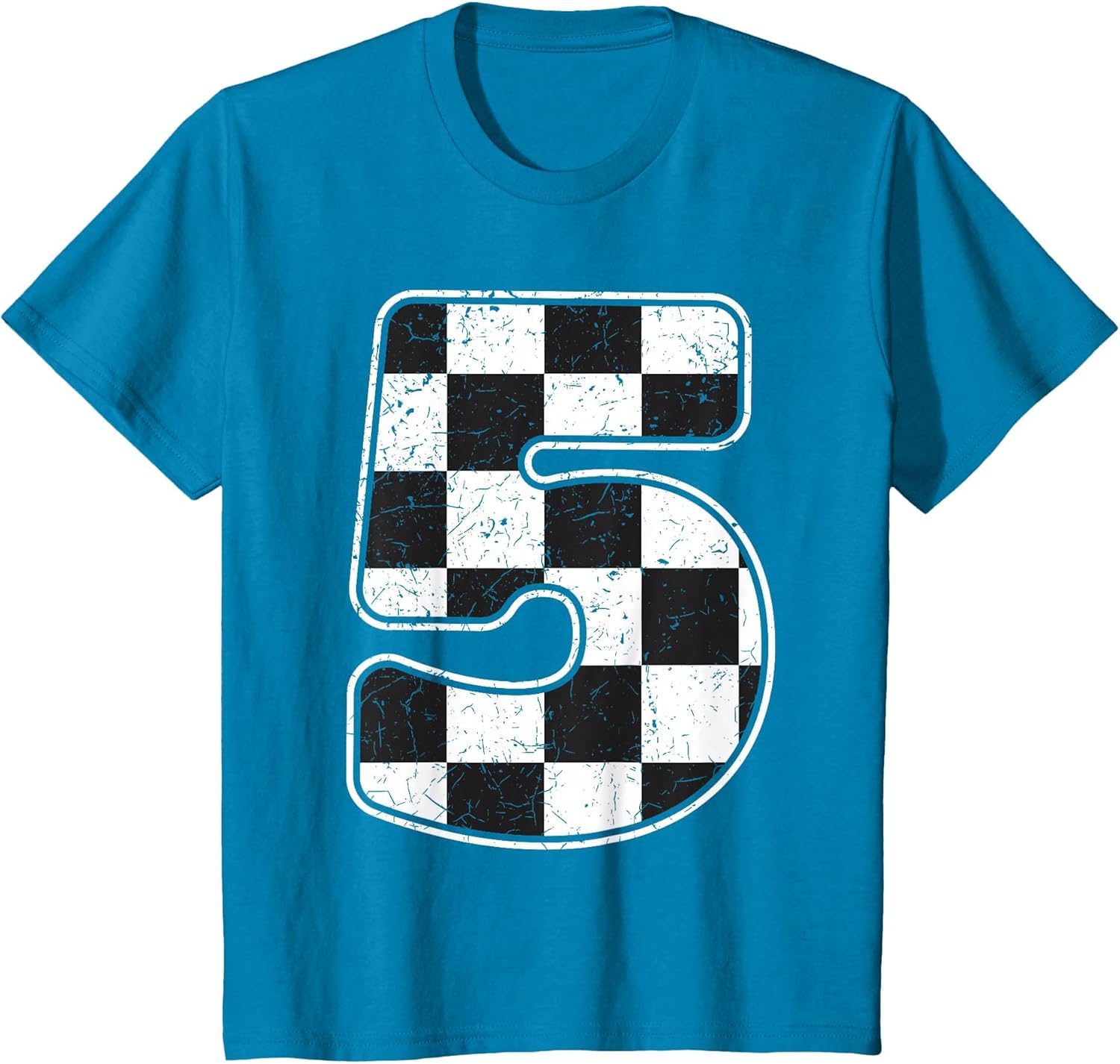 Kids Birthday Boy 5 Five Race Car 5th Birthday Racing Car Flag