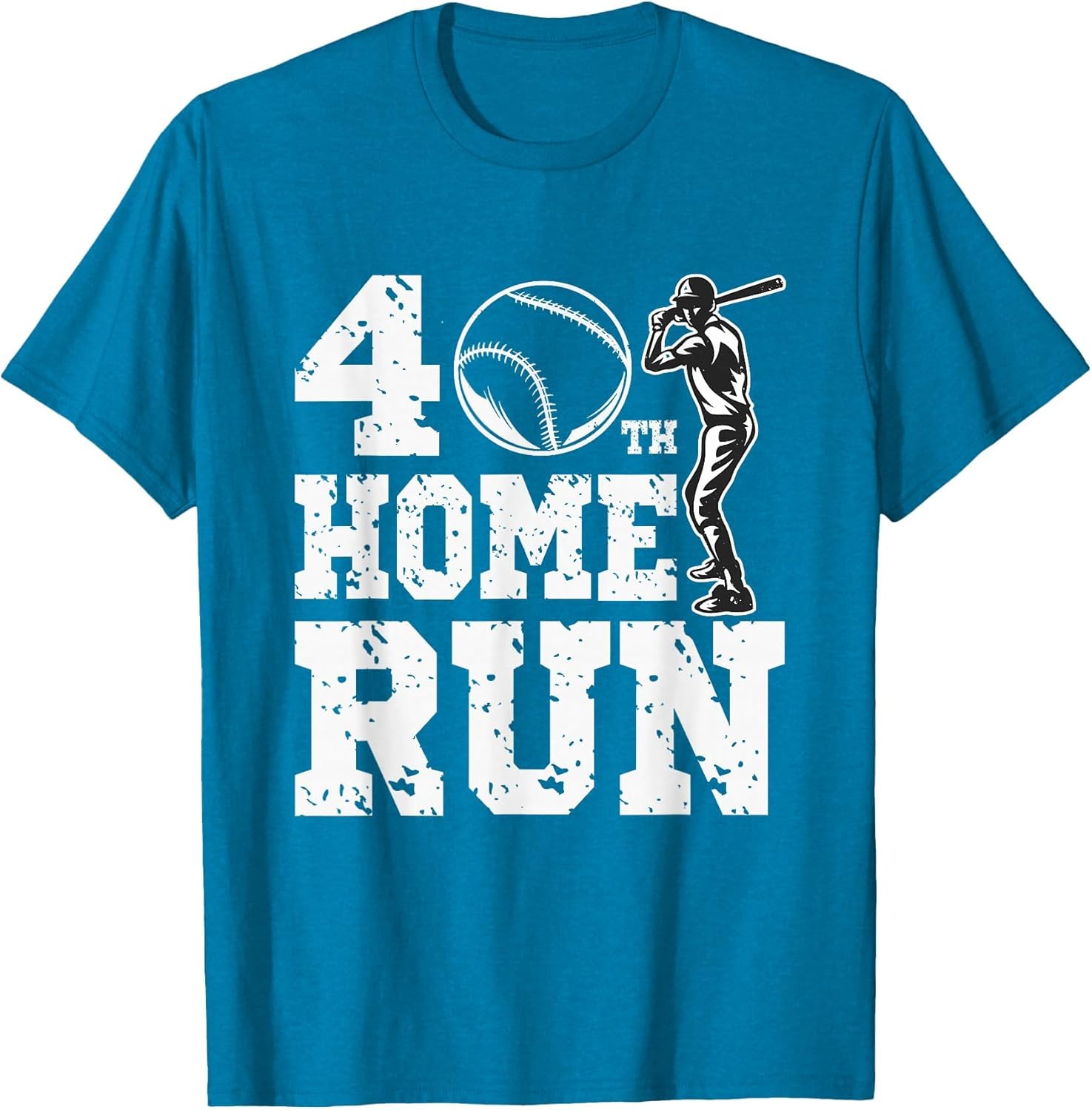 Funny Baseball 40th Home Run 40 Year Old 40th Birthday Shirt