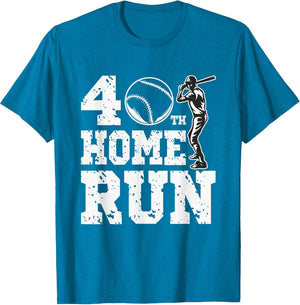 Funny Baseball 40th Home Run 40 Year Old 40th Birthday Shirt