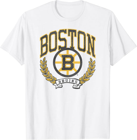 Boston Bruins Vintage Victory White NHL Officially Licensed