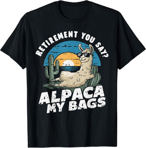 Alpaca Retired Llama Lover Retirement Llama Humor