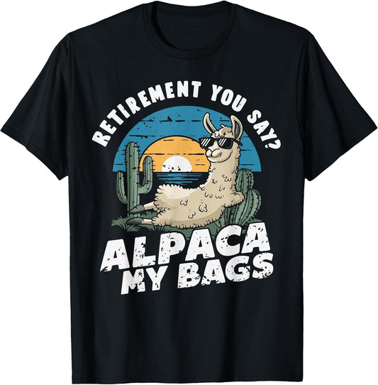 Alpaca Retired Llama Lover Retirement Llama Humor