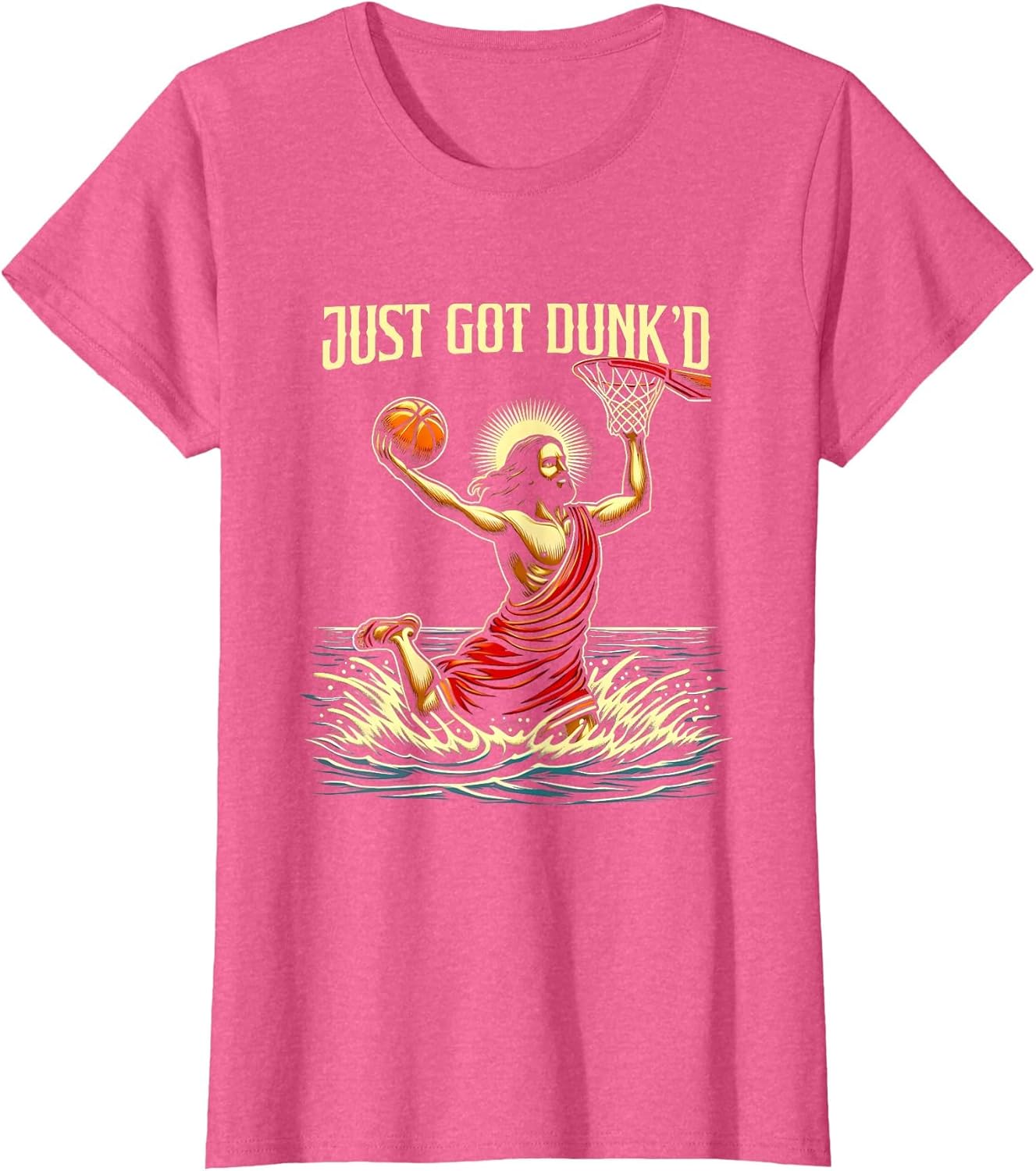 Just Got Dunked Jesus Dunking Baptism Playing Basketball