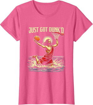 Just Got Dunked Jesus Dunking Baptism Playing Basketball