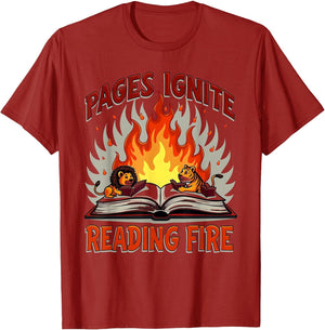 Pages Ignite Reading Fire Literary Design