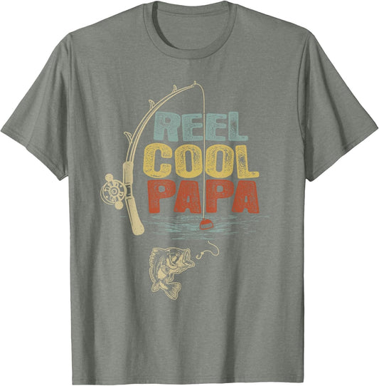 Funny Fisherman Vintage Reel Cool Papa