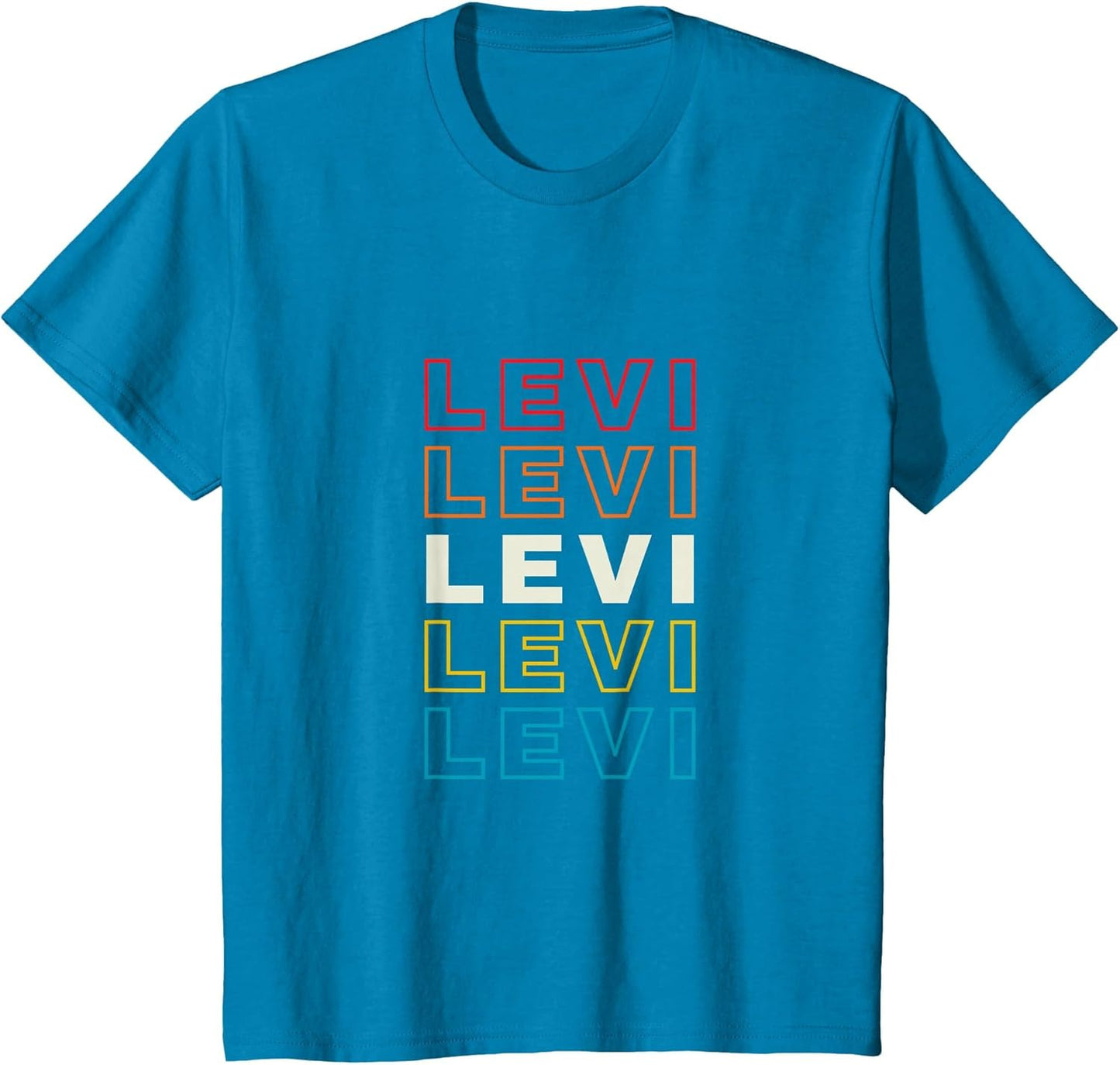I Love Levi Personalized Retro Sunset First Name