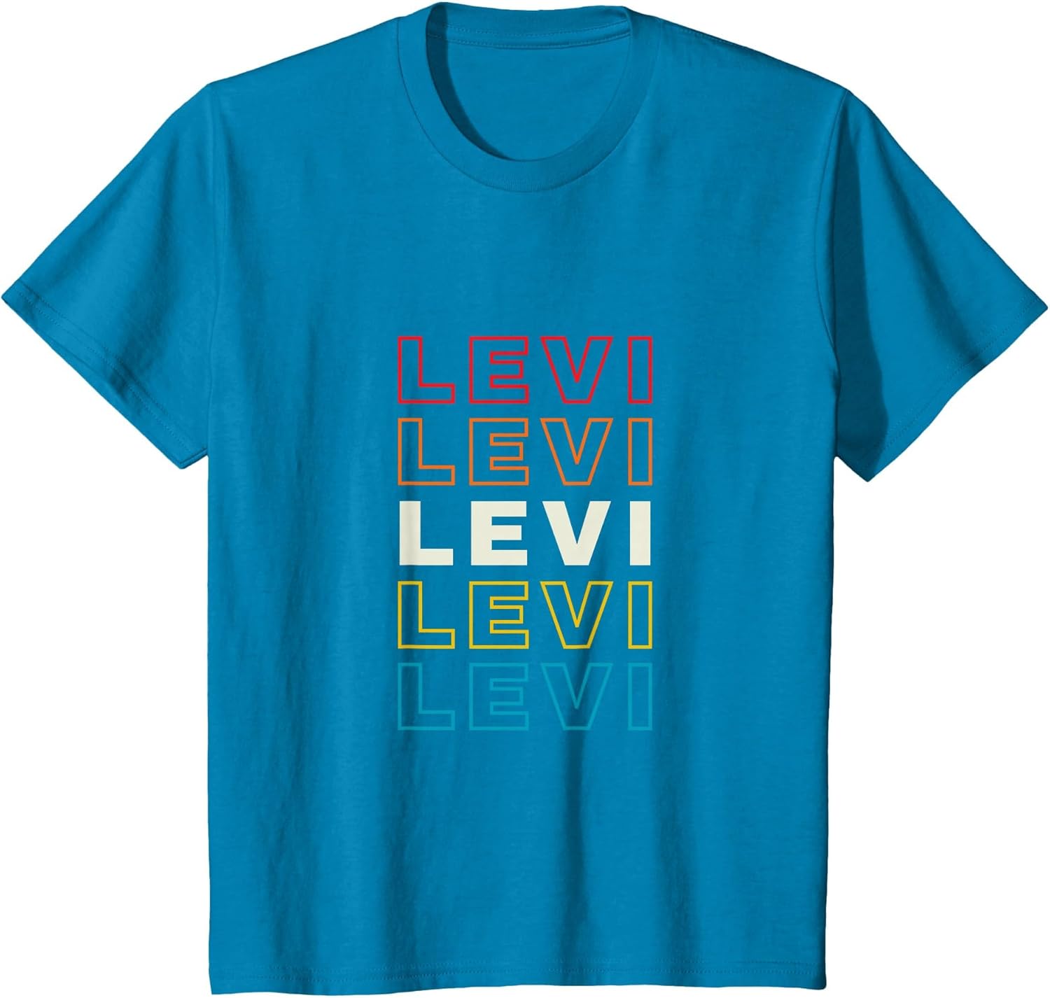 I Love Levi Personalized Retro Sunset First Name