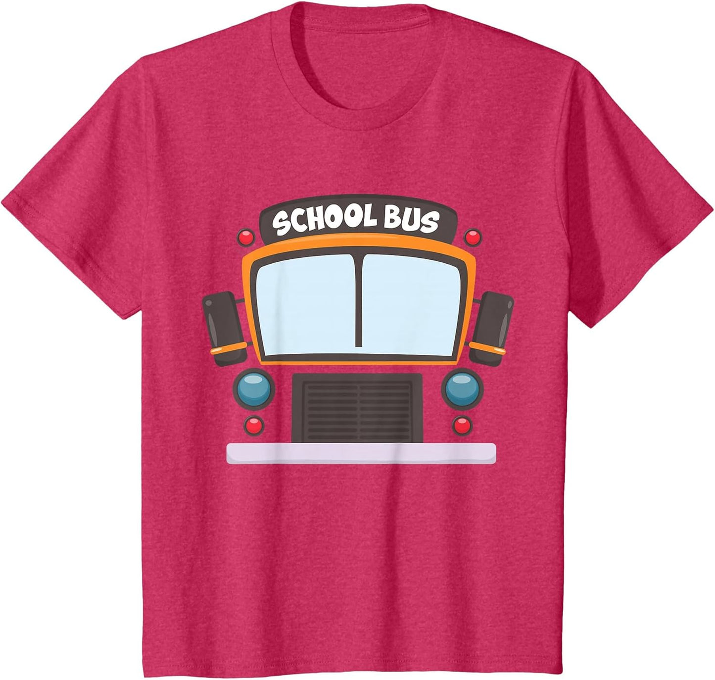 School Bus Costume Shirt Boys Girls Halloween Bus Driver Men