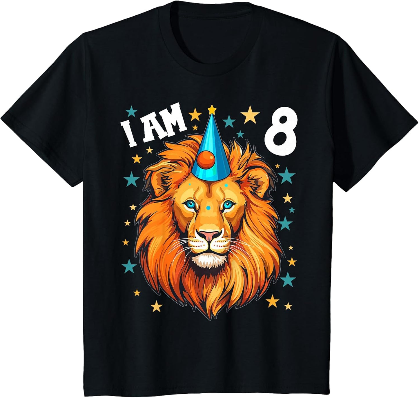 8 Years Old Boy and Girl Lions 8th Birthday Lion