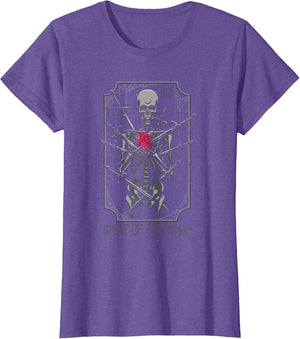 Tarot Card 8 of Swords Skeleton Witch Pagan Occult