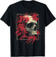 Red Spider Lily Flower Skull Skeleton Japanese Anime Otaku