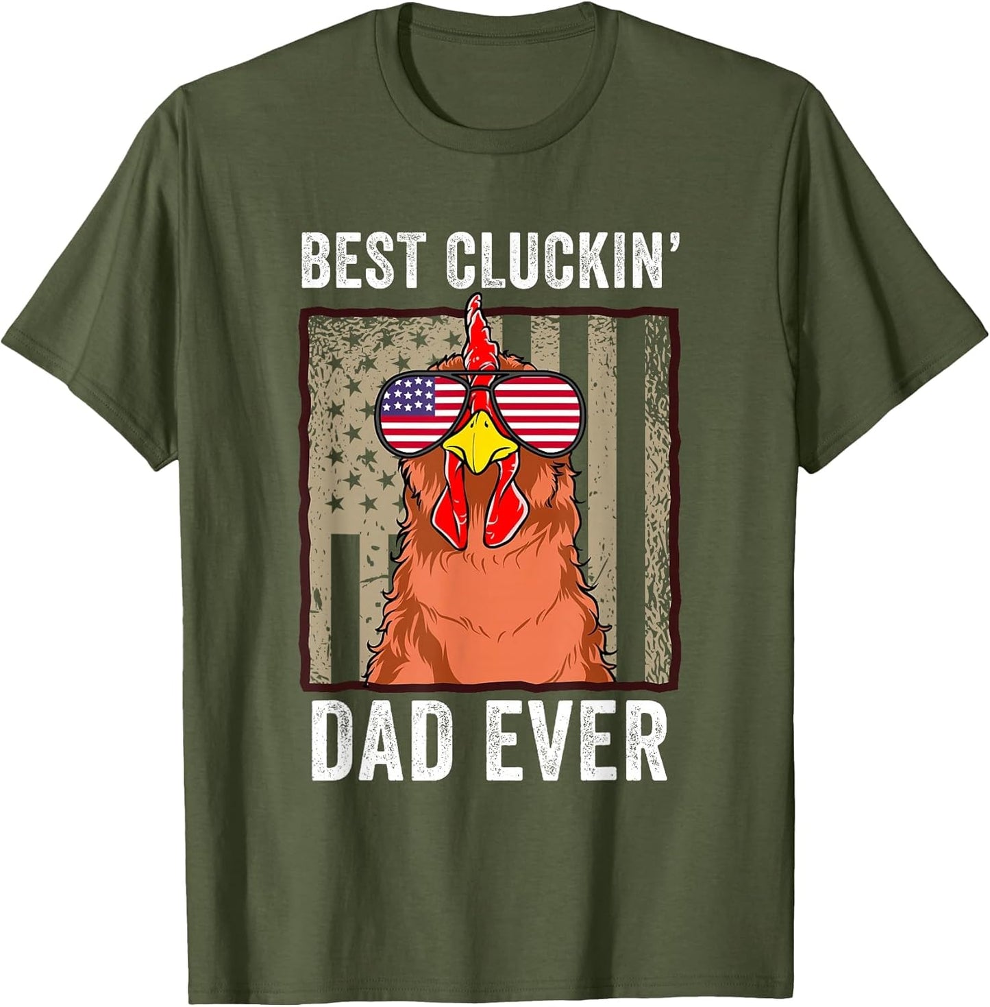 Chicken Dad Funny Farm Best Cluckin' Dad Ever Chicken
